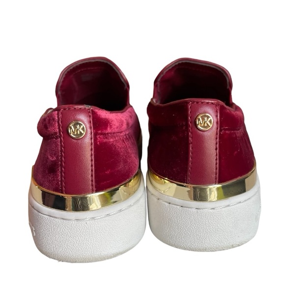 Michael Kors Kyle Slip-On Sneakers women’s size 8 red velvet - Picture 5 of 7